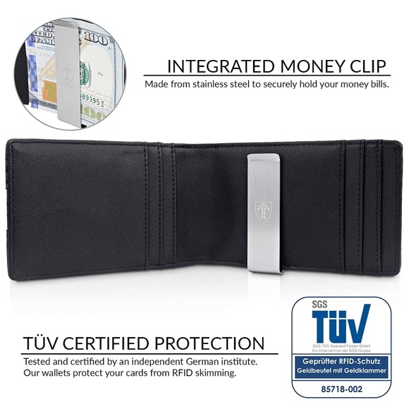 Carbon Wallets Slim  RFID Blocking Card Holder - Picture 3 of 5